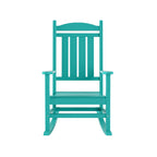Polytrends Laguna Hdpe All Weather Outdoor Patio Rocking Chair With Side Table (2-Piece Set)