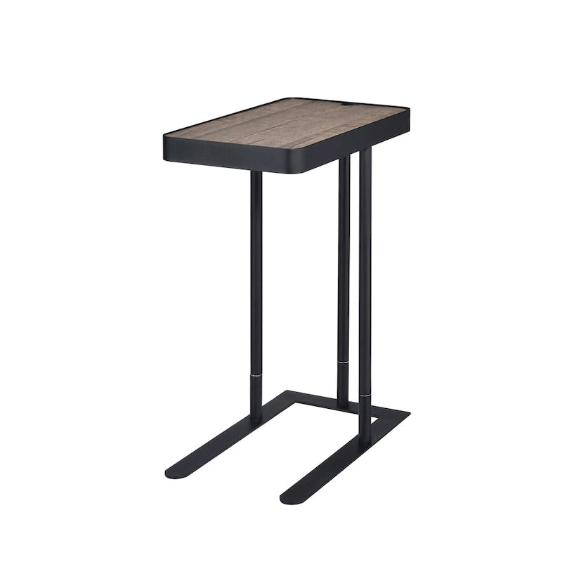 Schofield Industrial 20-inch Metal C-Shape Slide-open Top Side Table by