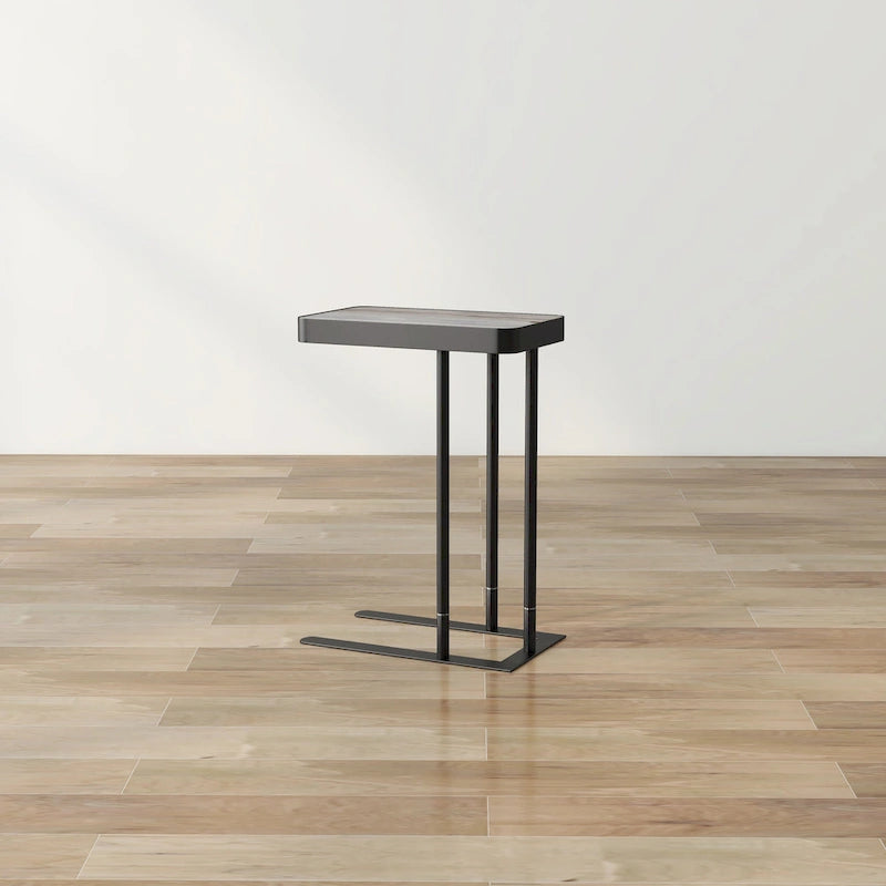 Schofield Industrial 20-inch Metal C-Shape Slide-open Top Side Table by