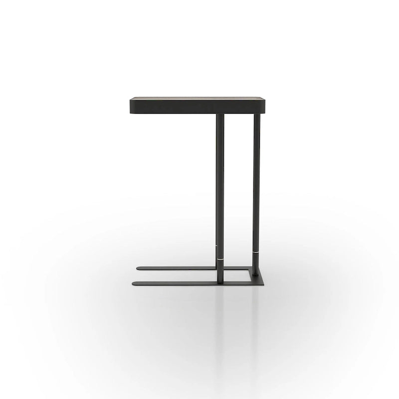 Schofield Industrial 20-inch Metal C-Shape Slide-open Top Side Table by