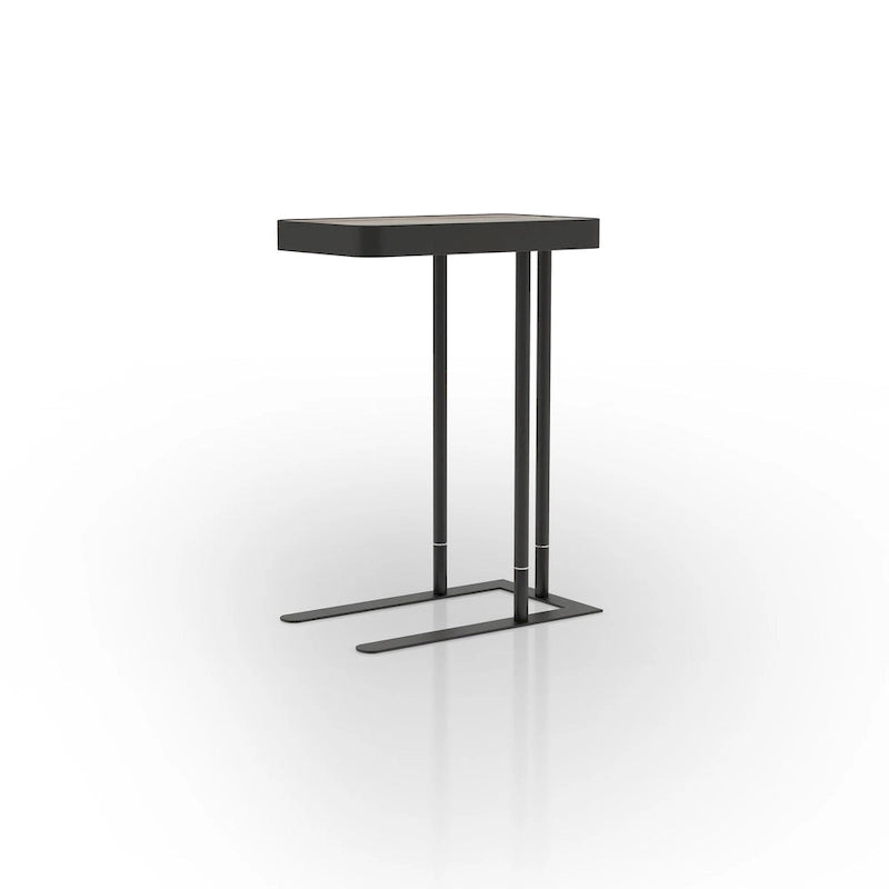 Schofield Industrial 20-inch Metal C-Shape Slide-open Top Side Table by
