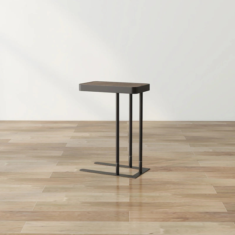 Schofield Industrial 20-inch Metal C-Shape Slide-open Top Side Table by