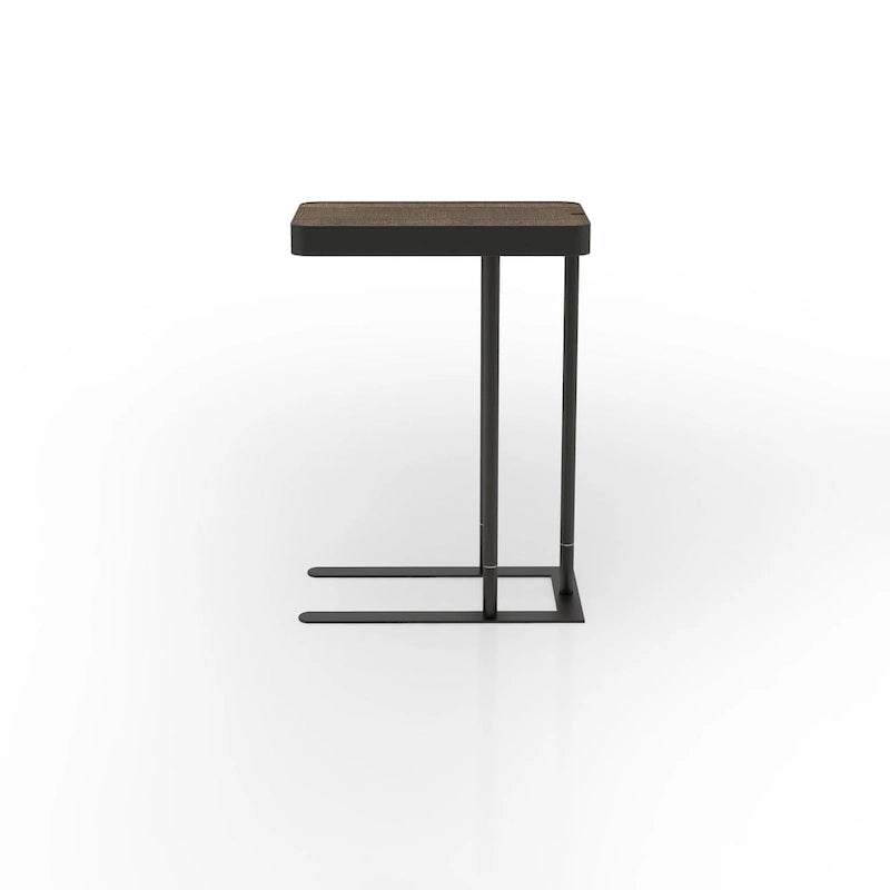 Schofield Industrial 20-inch Metal C-Shape Slide-open Top Side Table by