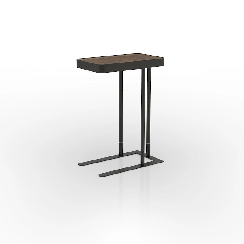 Schofield Industrial 20-inch Metal C-Shape Slide-open Top Side Table by