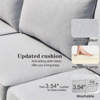 OVIOS Deep Seat Wicker 5-piece Sectional Set