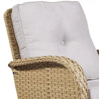 Gymojoy Swivel Patio Chair & Table 3 Piece Outdoor Furniture Set