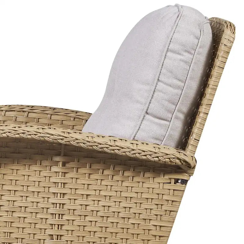 Gymojoy Swivel Patio Chair & Table 3 Piece Outdoor Furniture Set