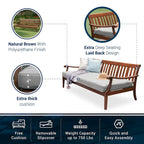 Cambridge Casual Como Solid Wood Outdoor Daybed