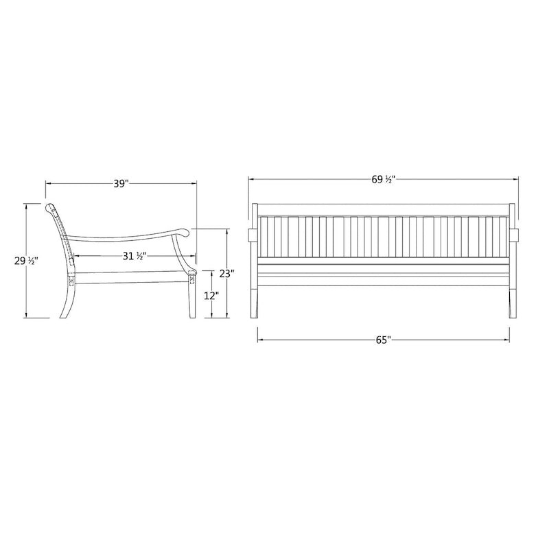 Cambridge Casual Como Solid Wood Outdoor Daybed