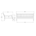 Cambridge Casual Como Solid Wood Outdoor Daybed