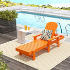 Polytrends Altura Poly Eco-Friendly All Weather Reclining Chaise Lounge with Arms