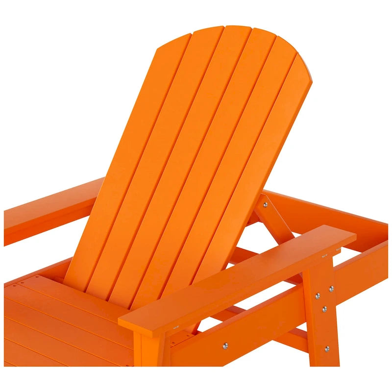 Polytrends Altura Poly Eco-Friendly All Weather Reclining Chaise Lounge with Arms