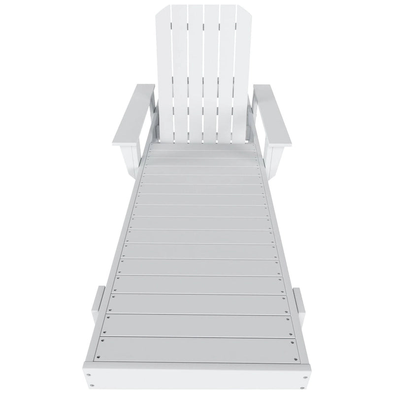 Polytrends Altura Poly Eco-Friendly All Weather Reclining Chaise Lounge with Arms