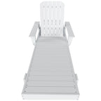 Polytrends Altura Poly Eco-Friendly All Weather Reclining Chaise Lounge with Arms