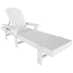 Polytrends Altura Poly Eco-Friendly All Weather Reclining Chaise Lounge with Arms