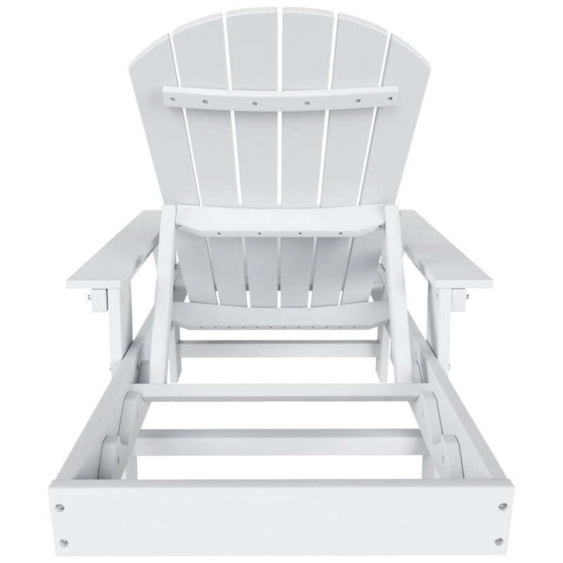 Polytrends Altura Poly Eco-Friendly All Weather Reclining Chaise Lounge with Arms