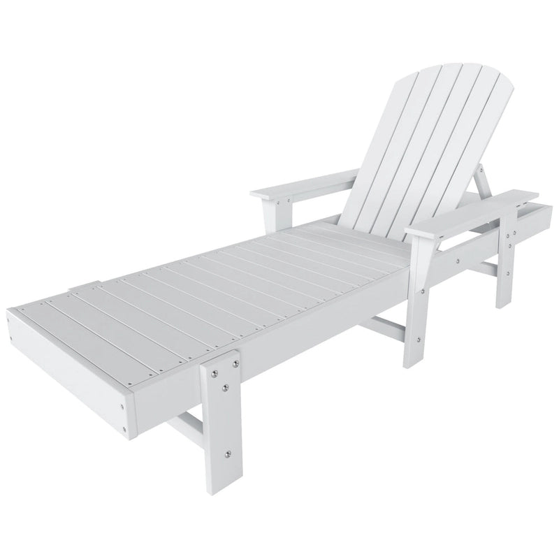 Polytrends Altura Poly Eco-Friendly All Weather Reclining Chaise Lounge with Arms