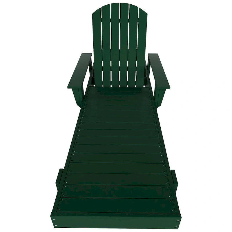 Polytrends Altura Poly Eco-Friendly All Weather Reclining Chaise Lounge with Arms