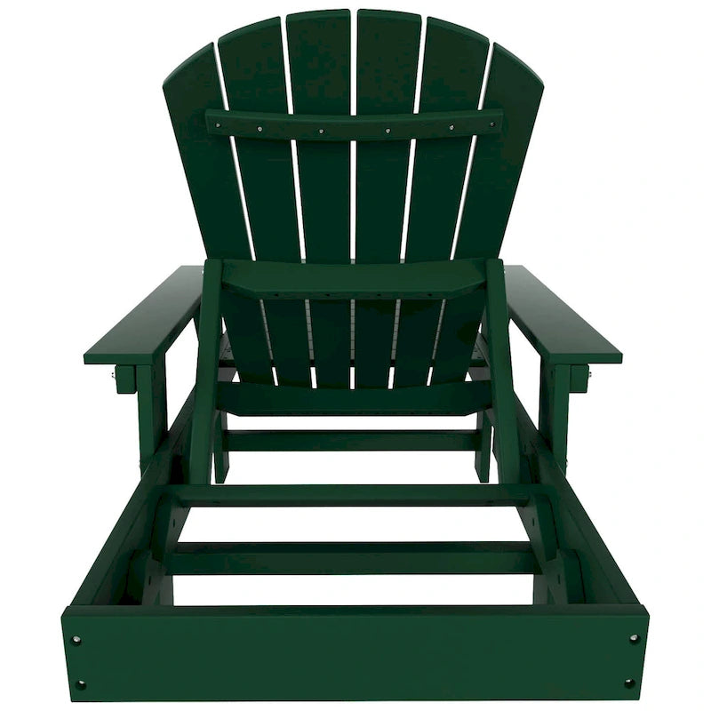Polytrends Altura Poly Eco-Friendly All Weather Reclining Chaise Lounge with Arms