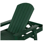 Polytrends Altura Poly Eco-Friendly All Weather Reclining Chaise Lounge with Arms