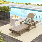 Polytrends Altura Poly Eco-Friendly All Weather Reclining Chaise Lounge with Arms