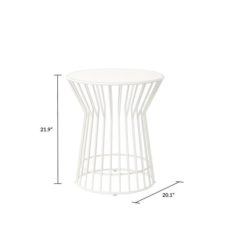The Novogratz Poolside Gossip Collection Roberta Outdoor/Indoor Side Table