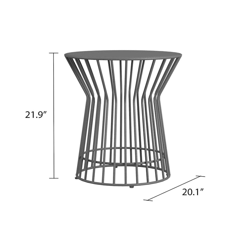 The Novogratz Poolside Gossip Collection Roberta Outdoor/Indoor Side Table