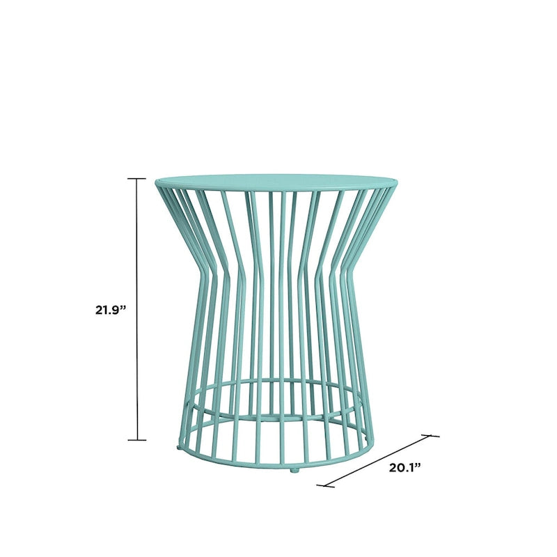 The Novogratz Poolside Gossip Collection Roberta Outdoor/Indoor Side Table