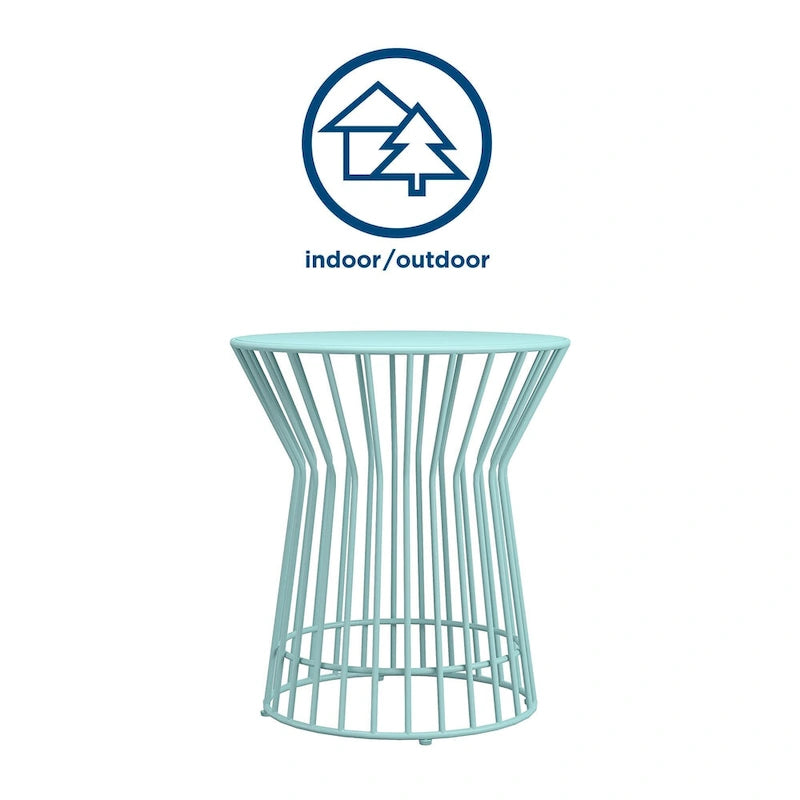 The Novogratz Poolside Gossip Collection Roberta Outdoor/Indoor Side Table
