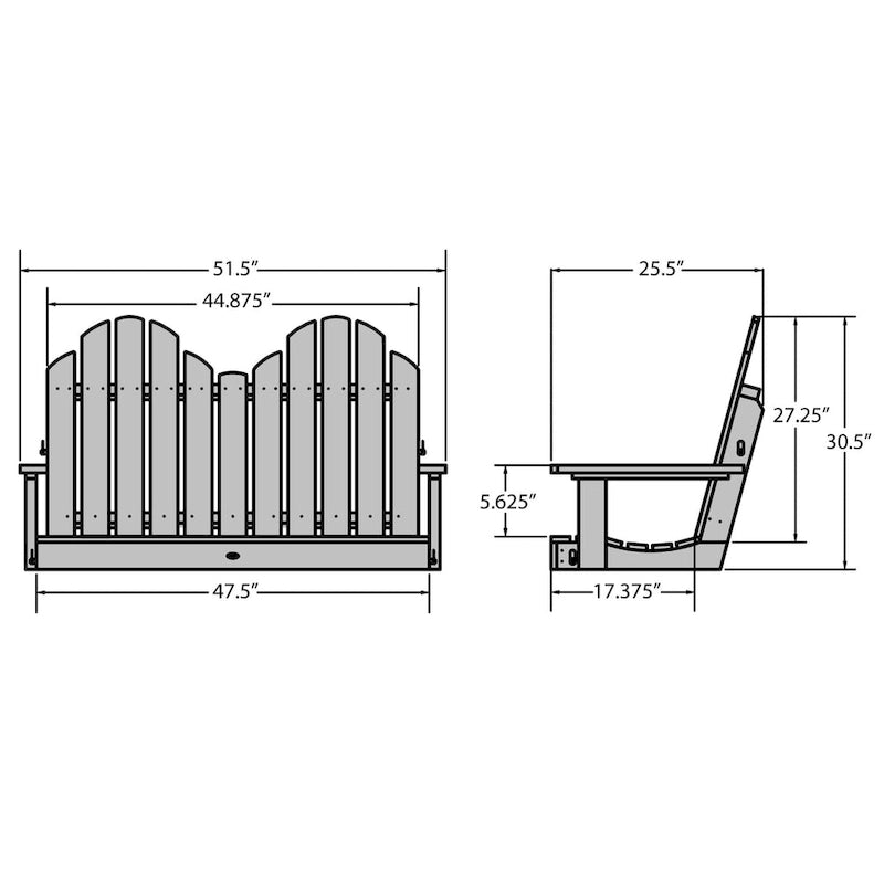 4-foot Porch Swing - N/A