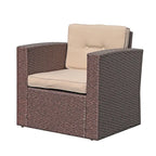 Outdoor 7-Piece Wicker Sectional Sofa Set
