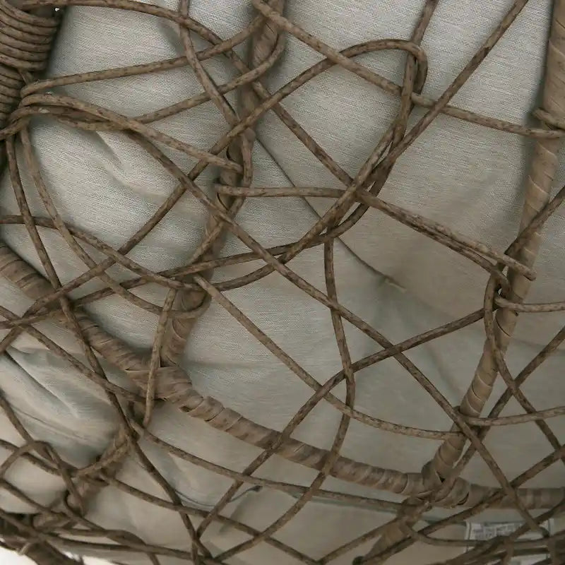 Patio Hanging Basket Swing Chair with Hanging Steel Chain