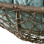 Patio Hanging Basket Swing Chair with Hanging Steel Chain