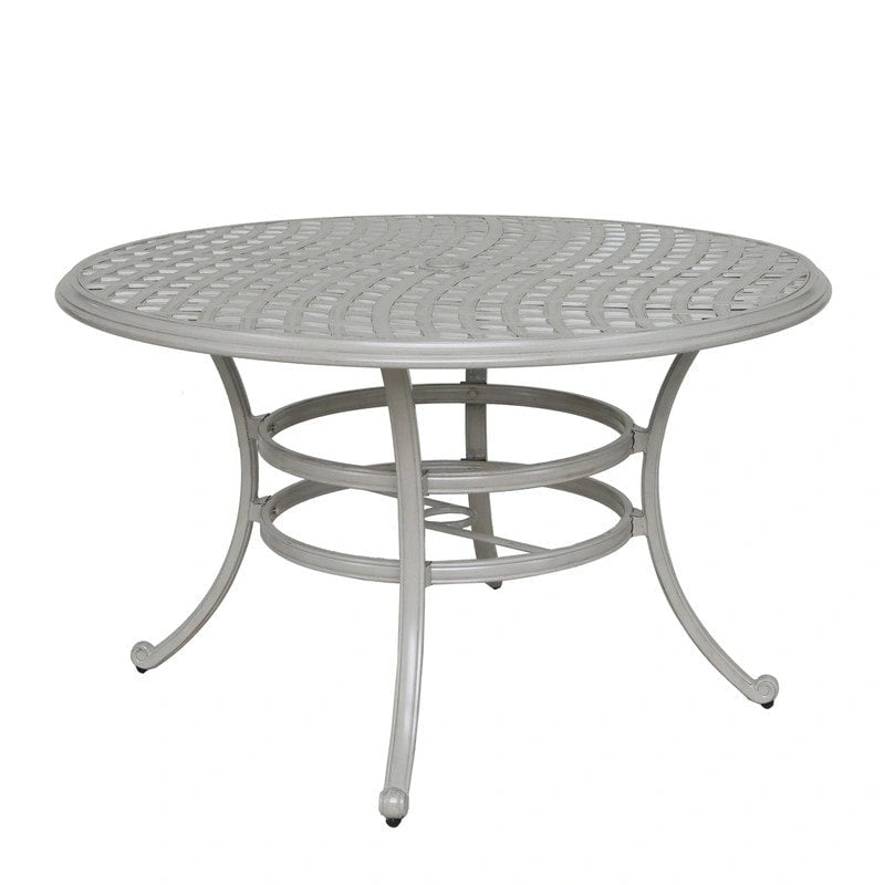 Torino Aluminum 5 Piece Round Dining Set with 4 Swivel Rockers - N/A
