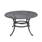 Torino Aluminum 5 Piece Round Dining Set with 4 Swivel Rockers - N/A