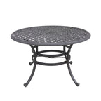 Torino Aluminum 5 Piece Round Dining Set with 4 Swivel Rockers - N/A
