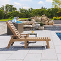 78.7 Long Reclining Outdoor Chaise Lounge