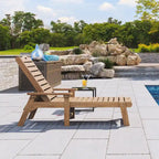 78.7 Long Reclining Outdoor Chaise Lounge