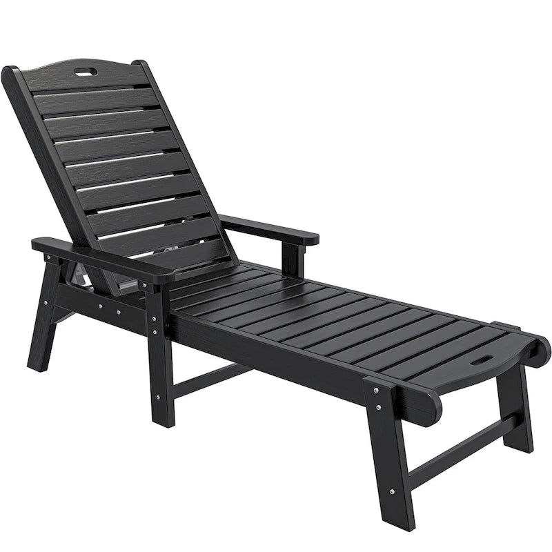 78.7 Long Reclining Outdoor Chaise Lounge