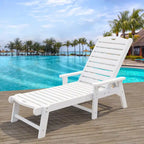 78.7 Long Reclining Outdoor Chaise Lounge
