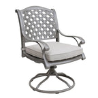 Ventura Cast Aluminum Dining Swivel Rocker with Cushion (Set of 2)