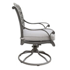 Ventura Cast Aluminum Dining Swivel Rocker with Cushion (Set of 2)