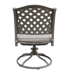 Ventura Cast Aluminum Dining Swivel Rocker with Cushion (Set of 2)