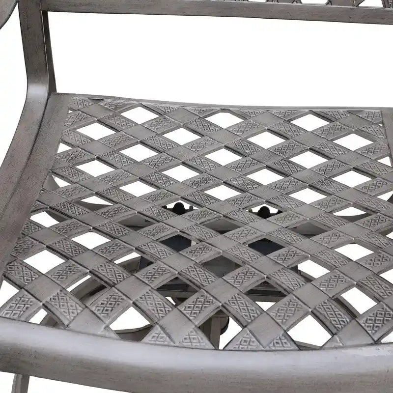 Ventura Cast Aluminum Dining Swivel Rocker with Cushion (Set of 2)