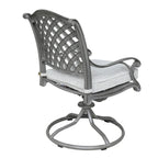 Ventura Cast Aluminum Dining Swivel Rocker with Cushion (Set of 2)