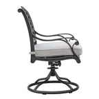 Ventura Cast Aluminum Dining Swivel Rocker with Cushion (Set of 2)