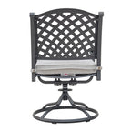 Ventura Cast Aluminum Dining Swivel Rocker with Cushion (Set of 2)