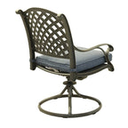 Ventura Cast Aluminum Dining Swivel Rocker with Cushion (Set of 2)