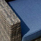 OVIOS Patio Furniture Deep Seat Wicker 9-piece Set