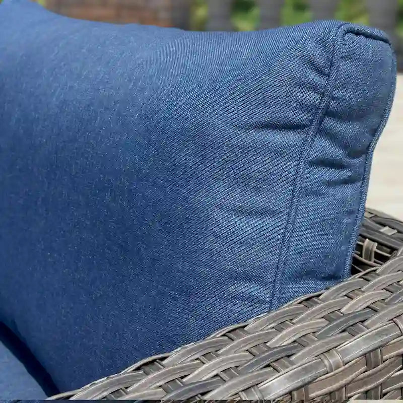 OVIOS Patio Furniture Deep Seat Wicker 9-piece Set